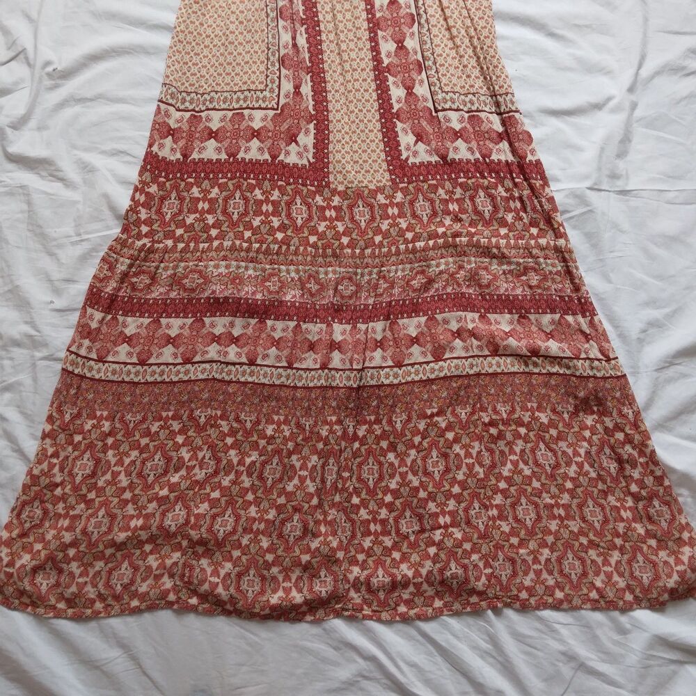 Patrons of Peace Sleeveless Maxi Dress Sundress Boho Chic Festival Womens Small - Picture 11 of 13